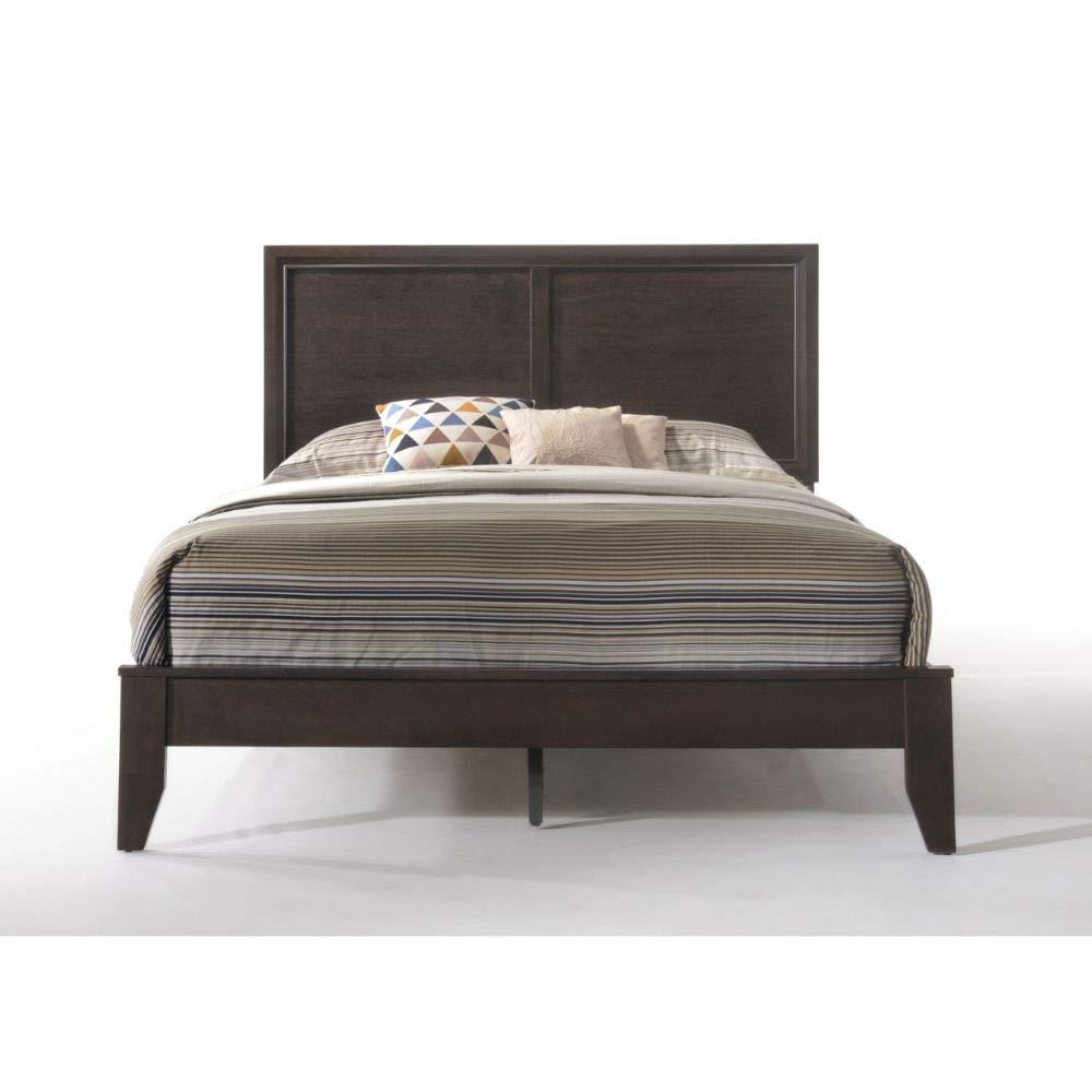 Acme Furniture Madison Queen Panel Bed in Espresso Rubberwood, Multiple Sizes