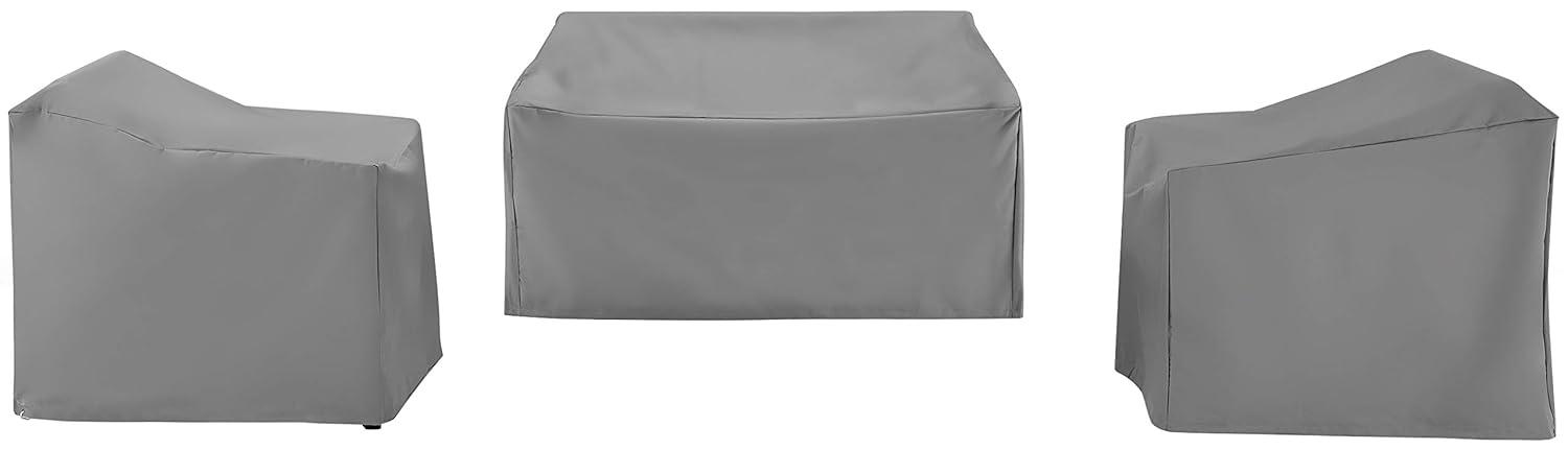 Crosley 3pc Furniture Cover Set, Loveseat and Two Chairs, Gray