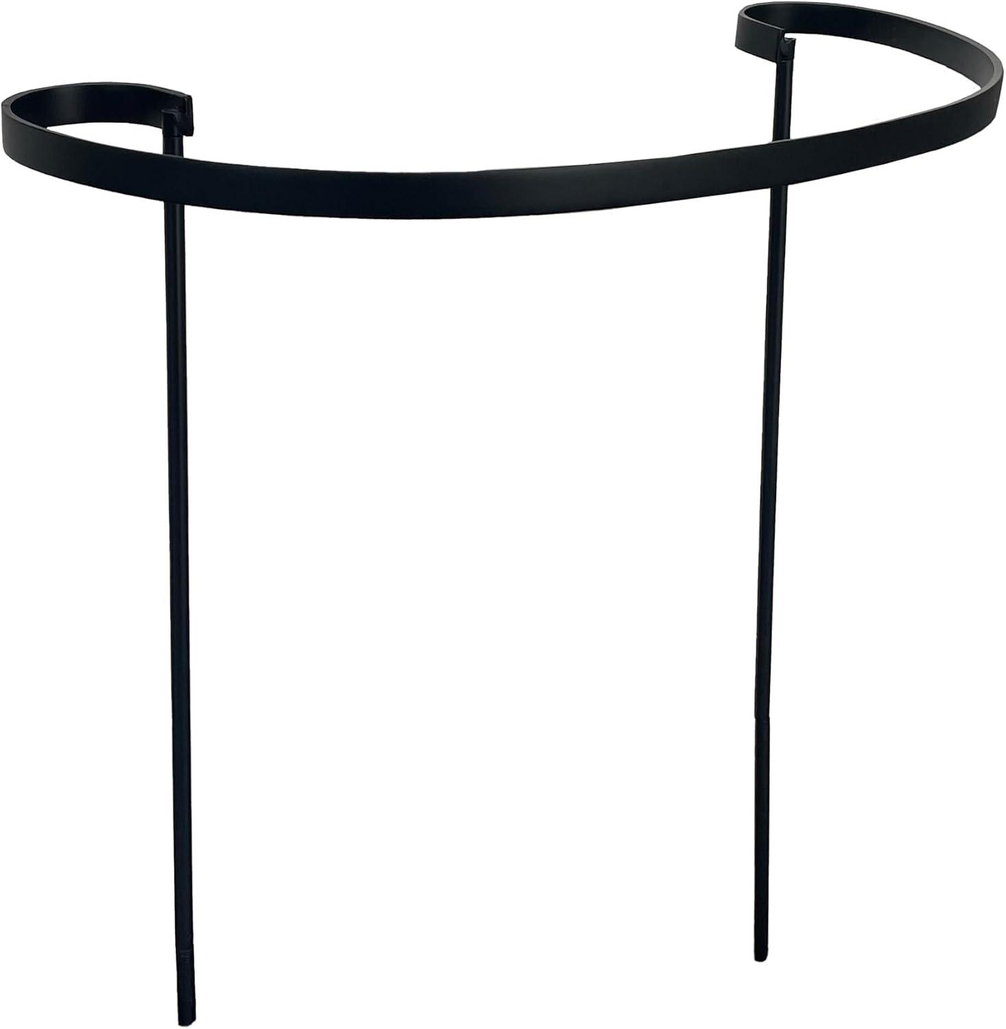 DÉCOR WOW Decorative Metal Plant Support Stake, 21” W x 37” H, Black