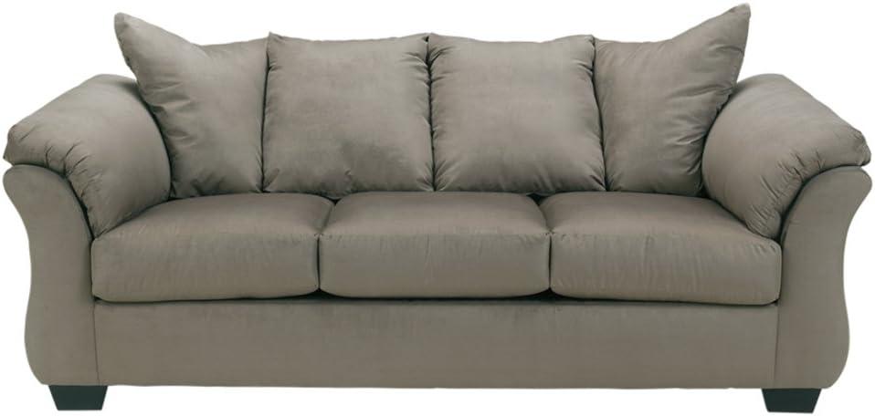 Signature Design by Ashley Darcy Fabric Sofa in Cobblestone
