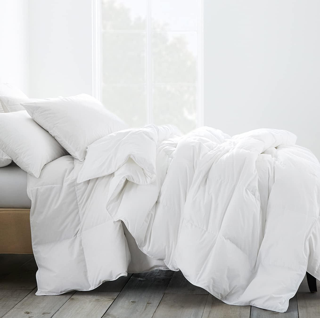 BOLL & BRANCH Down Duvet Insert - King/Cal King, Lightweight - Luxury Shell - Cruelty-Free U.S. Down Bedding - Bafflebox, Maintains Loft