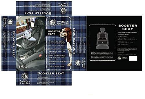 american kennel club pet booster seat, gray