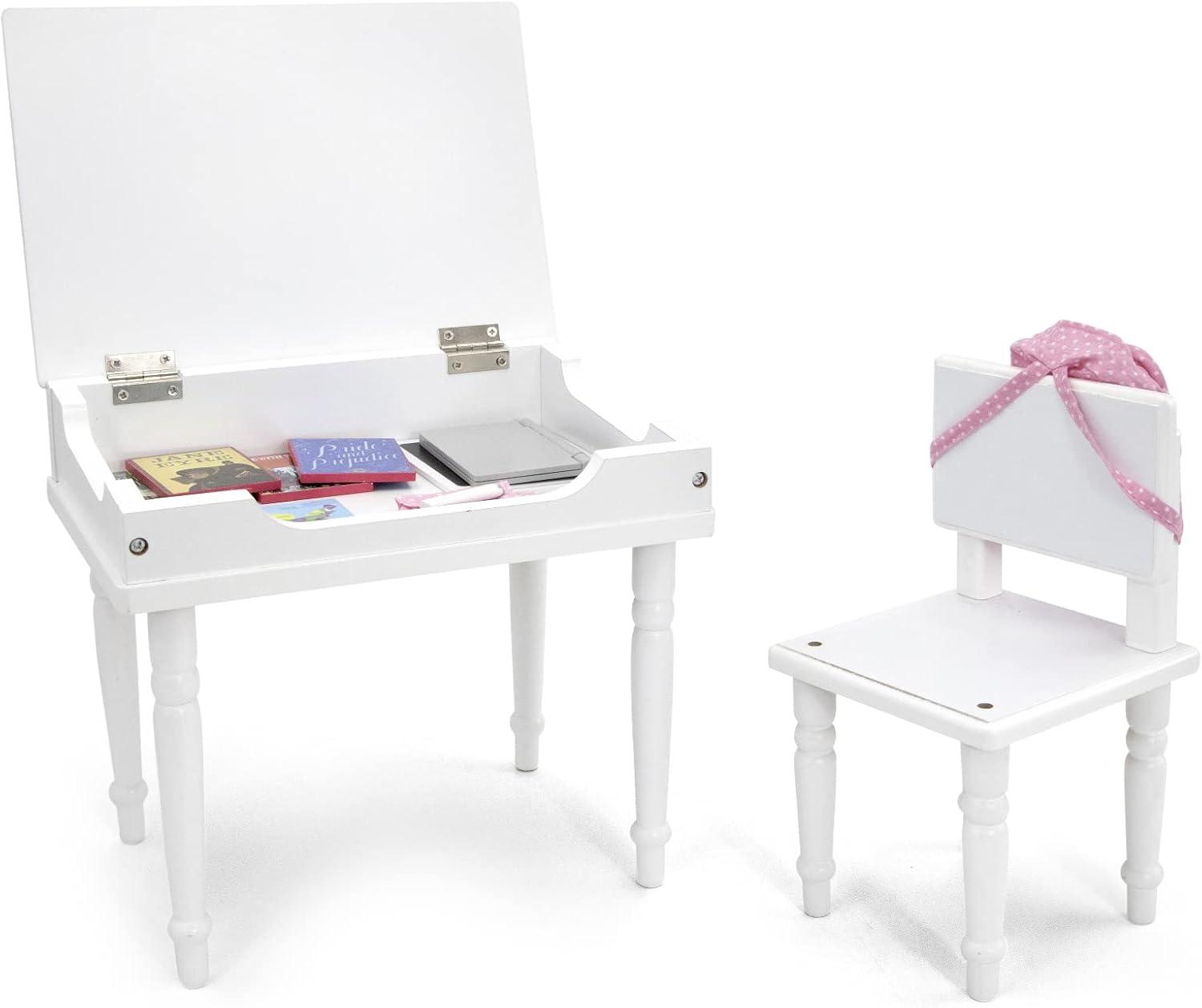 Playtime by Eimmie Classroom Playset w/ Desk & Chair for 18 Inch Dolls