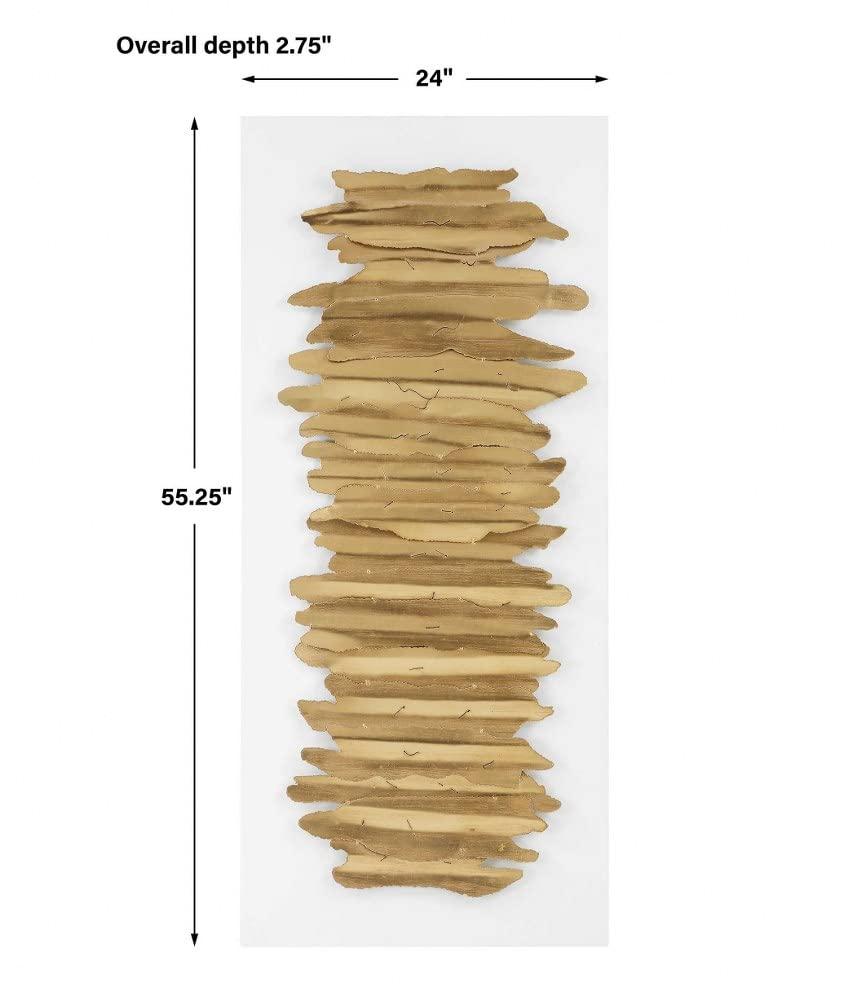 Uttermost Lev Glam Abstract Wall Decor on Metal