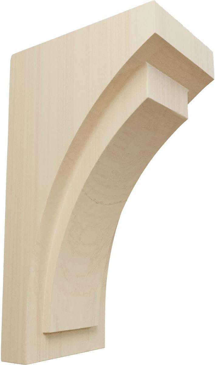 Felix Medium Rubberwood Corbel 4"W x 5.75"D x 10"H