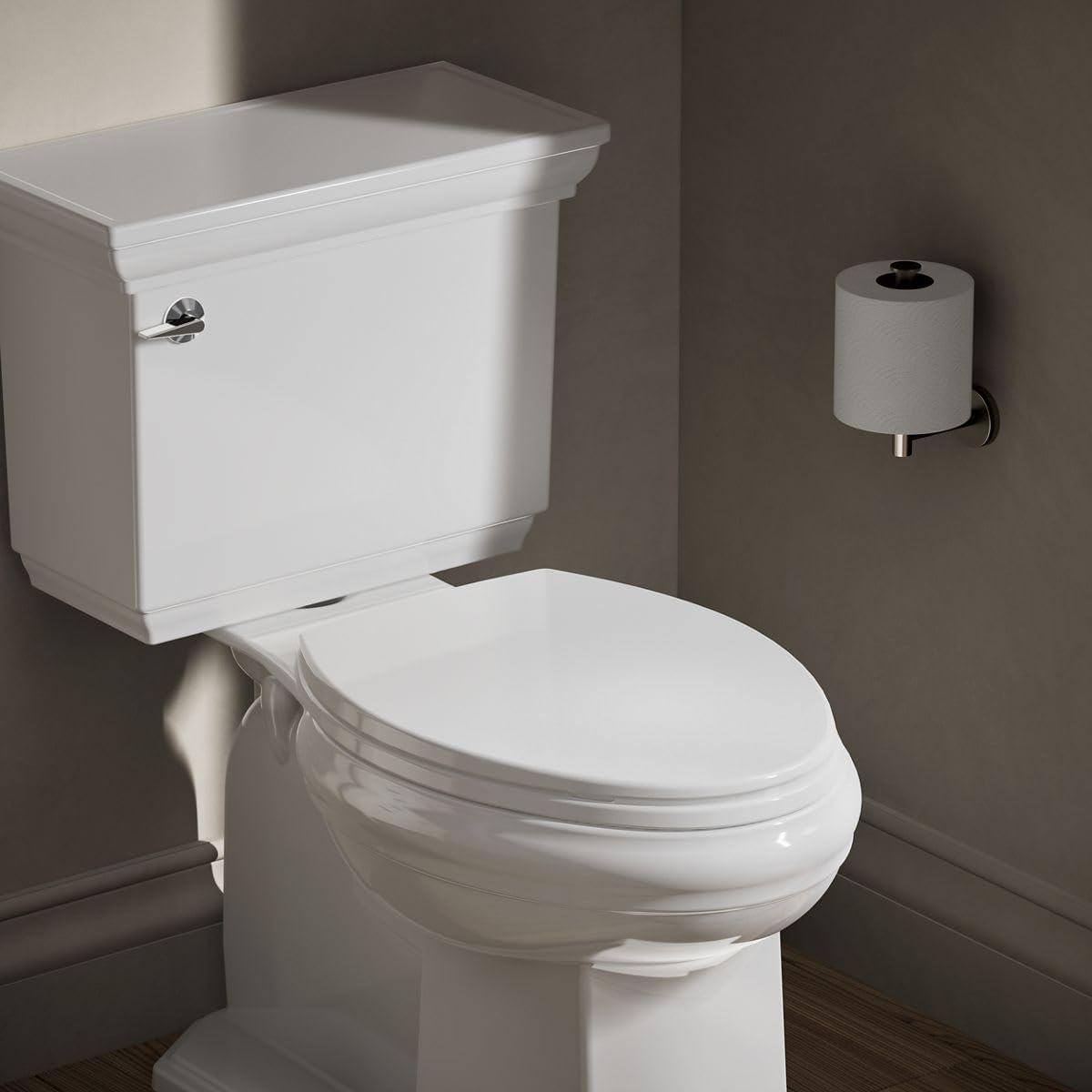 Kohler Brevia Quiet-Close Toilet Seat with Grip-Tight Bumpers and Quick-Attach Hardware