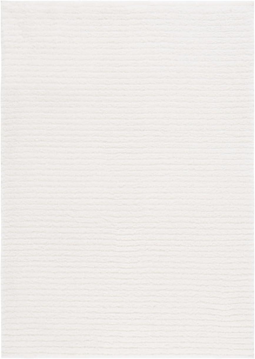 SAFAVIEH Tahoe Candyce Solid Shag Area Rug, Ivory, 8' x 10'