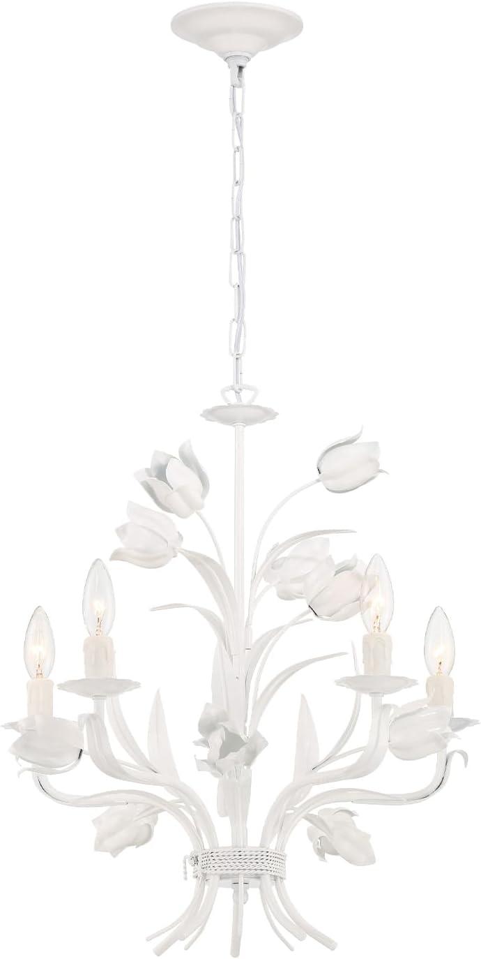 Crystorama Lighting Southport 5 - Light Chandelier in Wet White