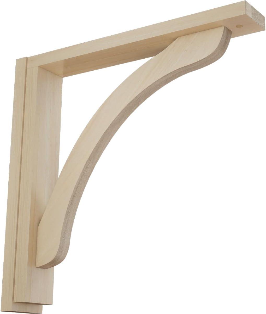Ekena Millwork Reese H 2.5'' W D Wood Bracket / Corbel