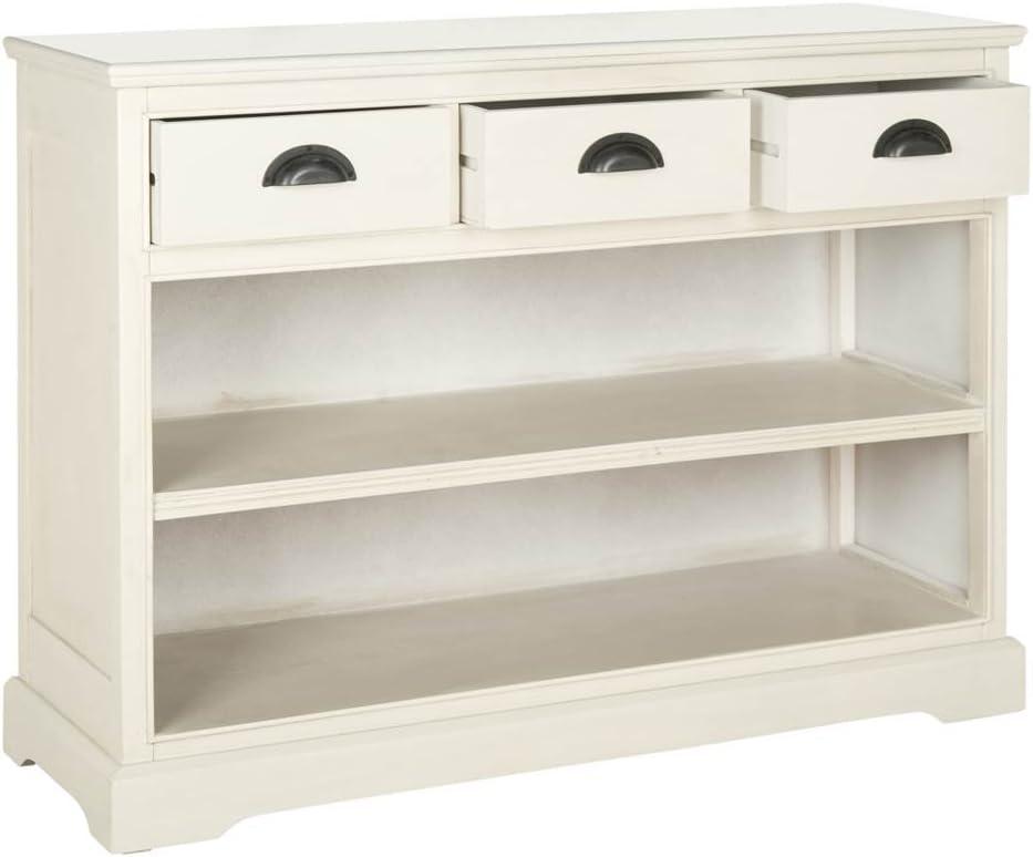 Prudence Book Shelf - AMH5727 - Vintage White - Safavieh Couture