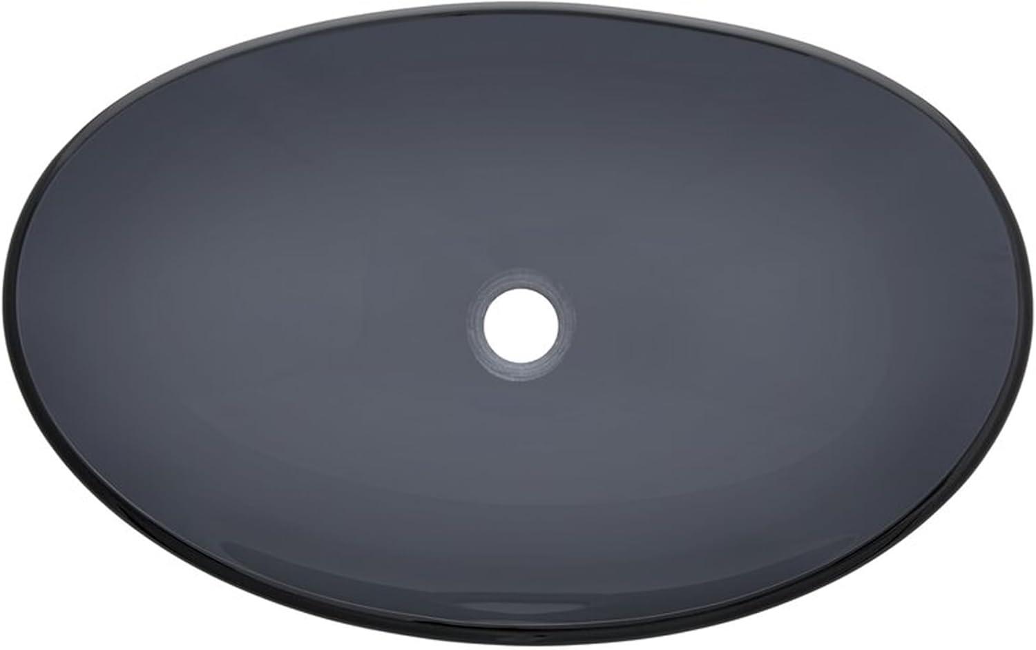 Novatto Glass Oval Bathroom Sink