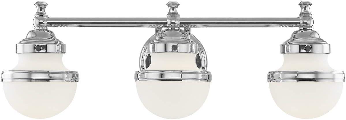 Livex Lighting - Oldwick - 3 Light Bath Vanity in Modern Style - 24 Inches wide