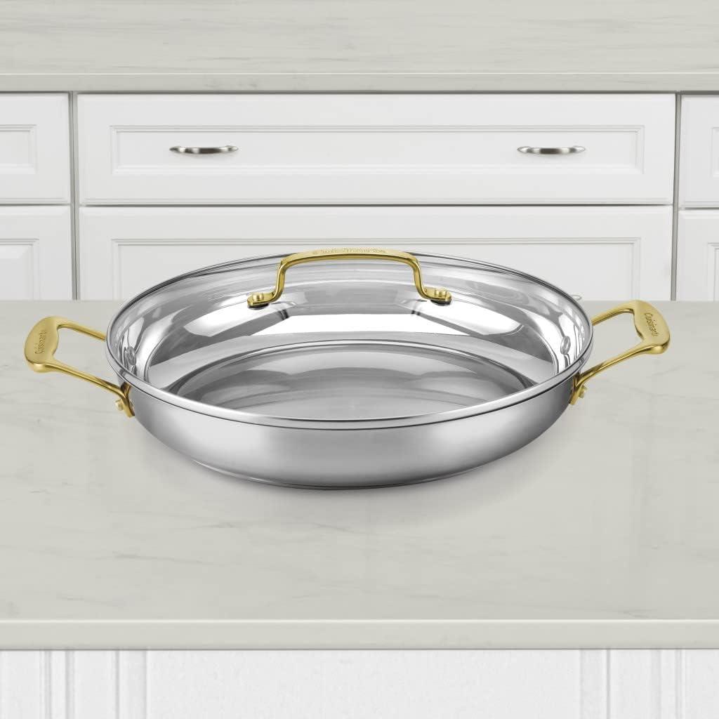 Cuisinart Mineral Stainless Steel Everyday Pan with Cover | 12"