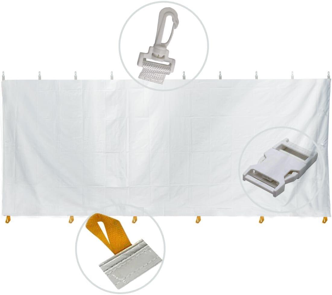 Party Tents Direct Weekender West Coast Frame Party Tent with Sidewalls, White, 20 ft x 30 ft