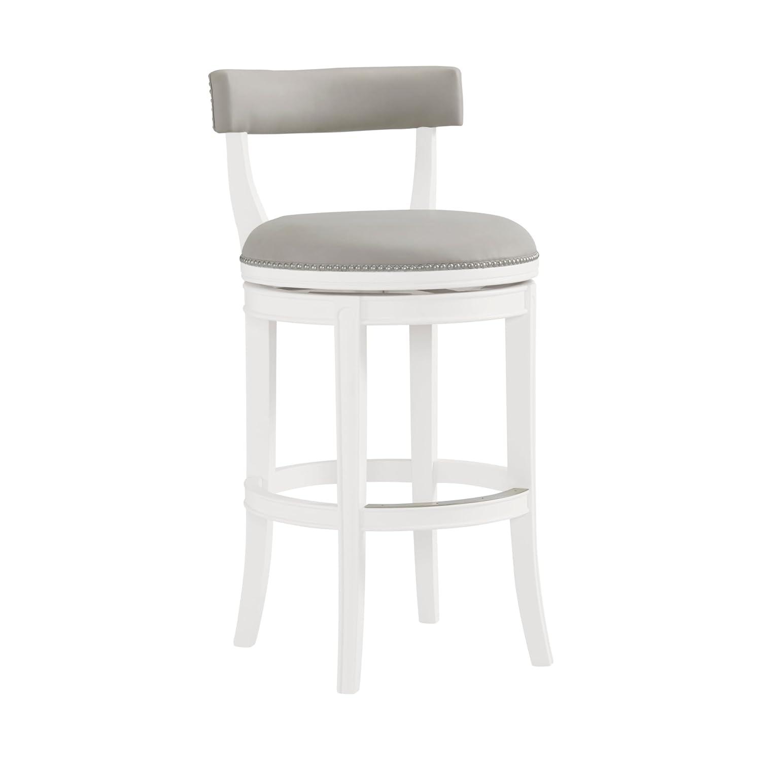 Hanover Solid Rubber Wood Swivel Counter And Bar Stool