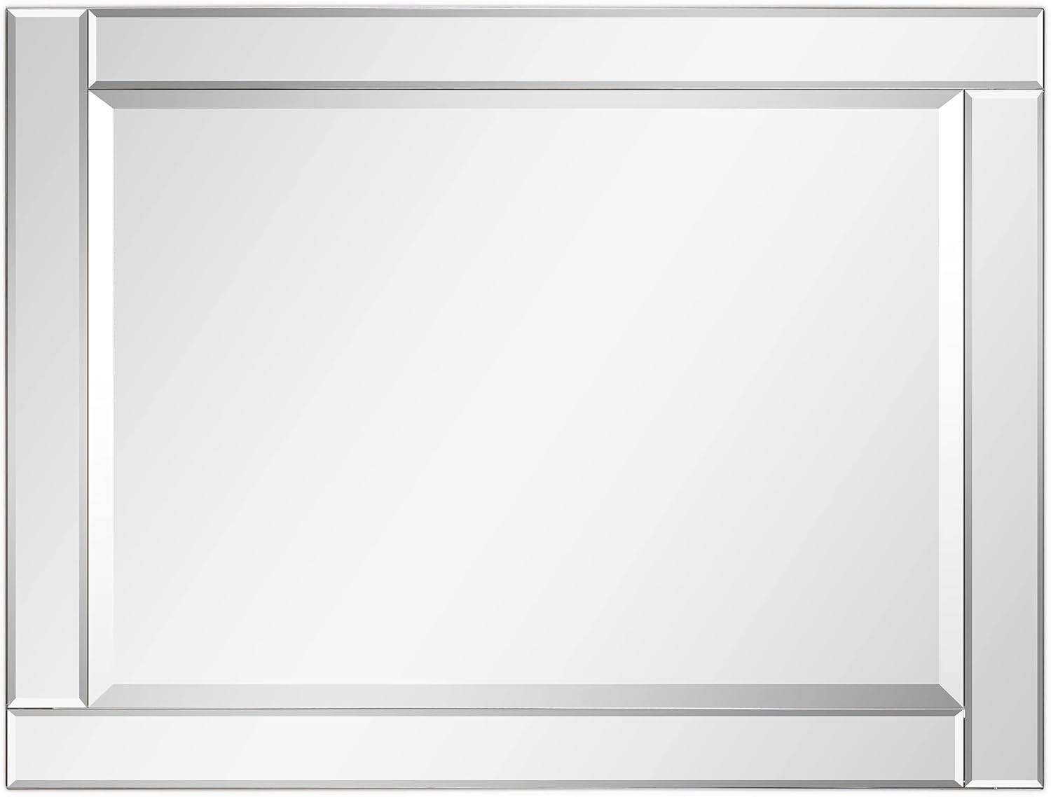 Empire Art Direct  Moderno Beveled Rectangle Wall Mirror