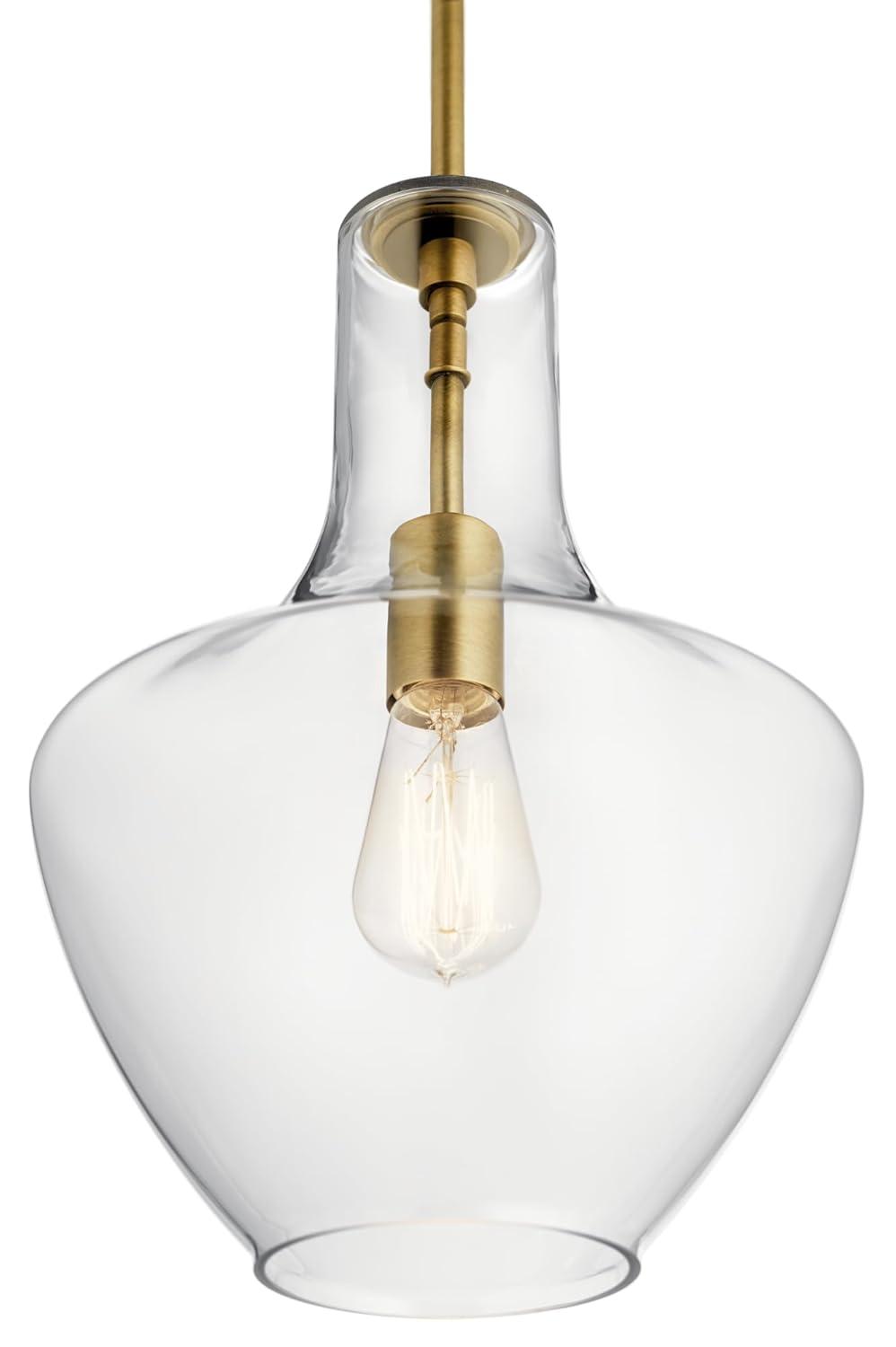 Kichler Lighting Everly 1 - Light Pendant in  Natural Brass