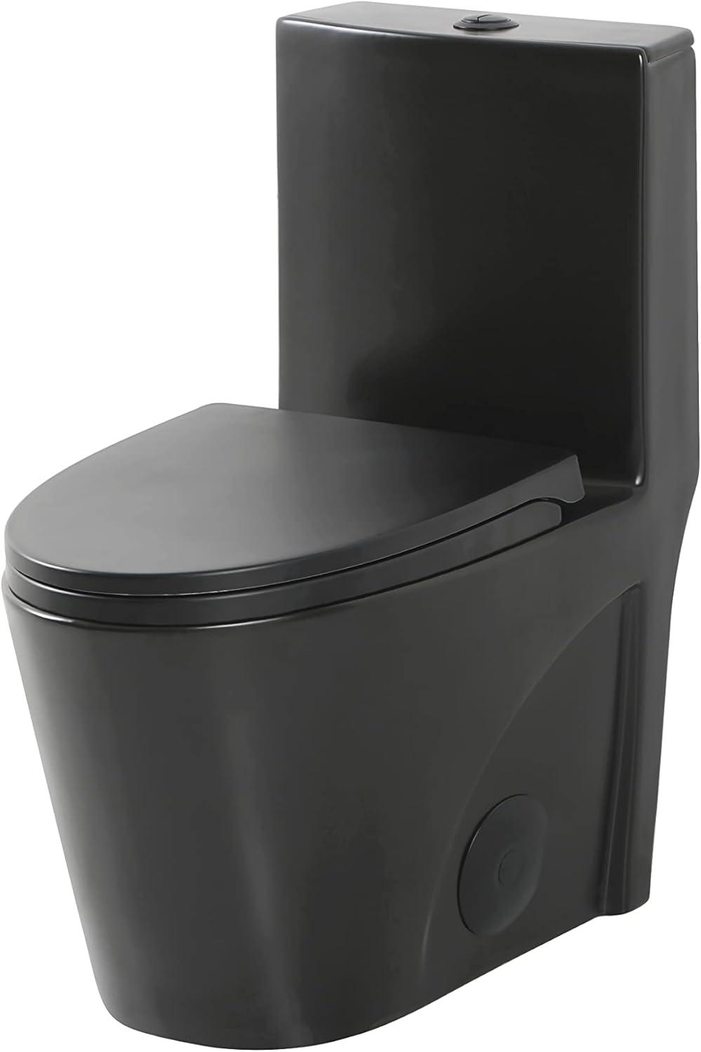 Dual-Flush Elongated One-Piece Toilet with High Efficiency Flush