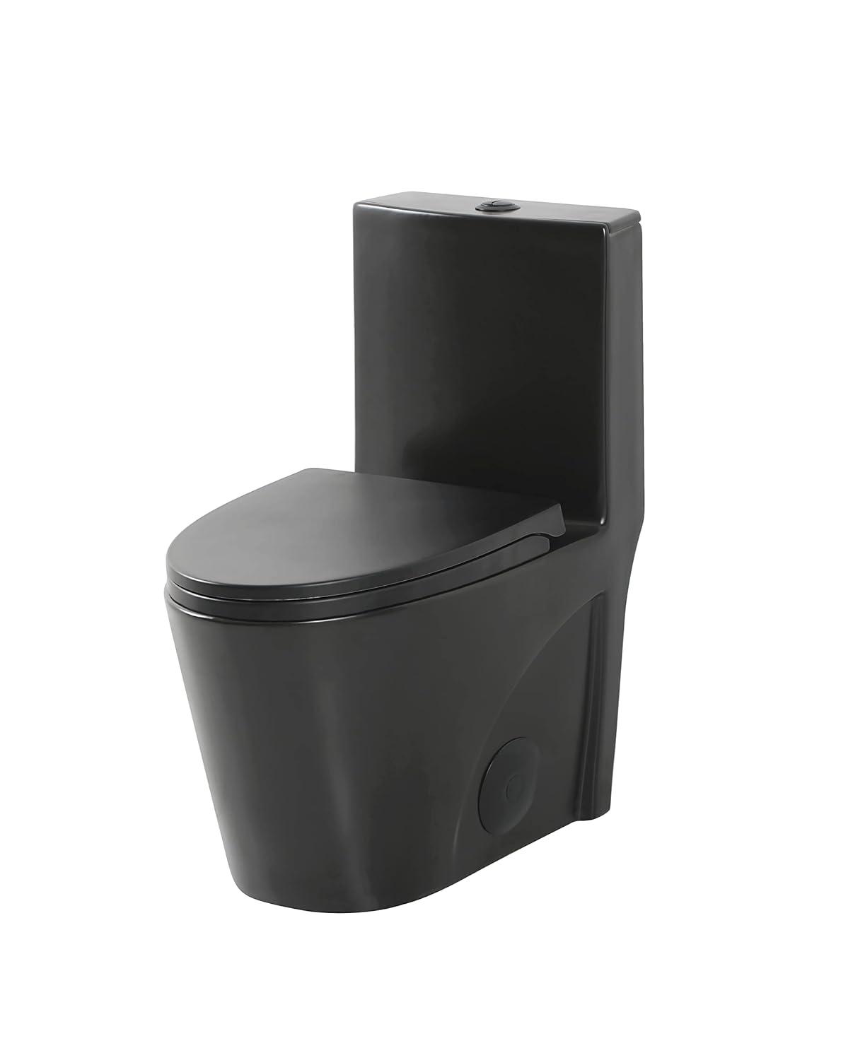 Dual-Flush Elongated One-Piece Toilet with High Efficiency Flush