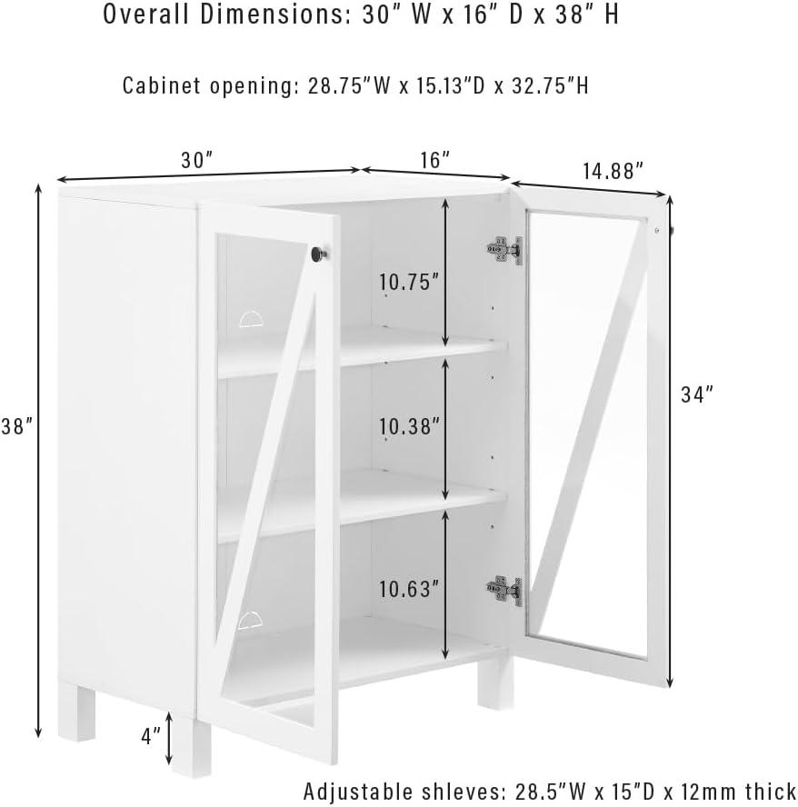 Crosley 30" Cassai Stackable Kitchen Storage Pantry