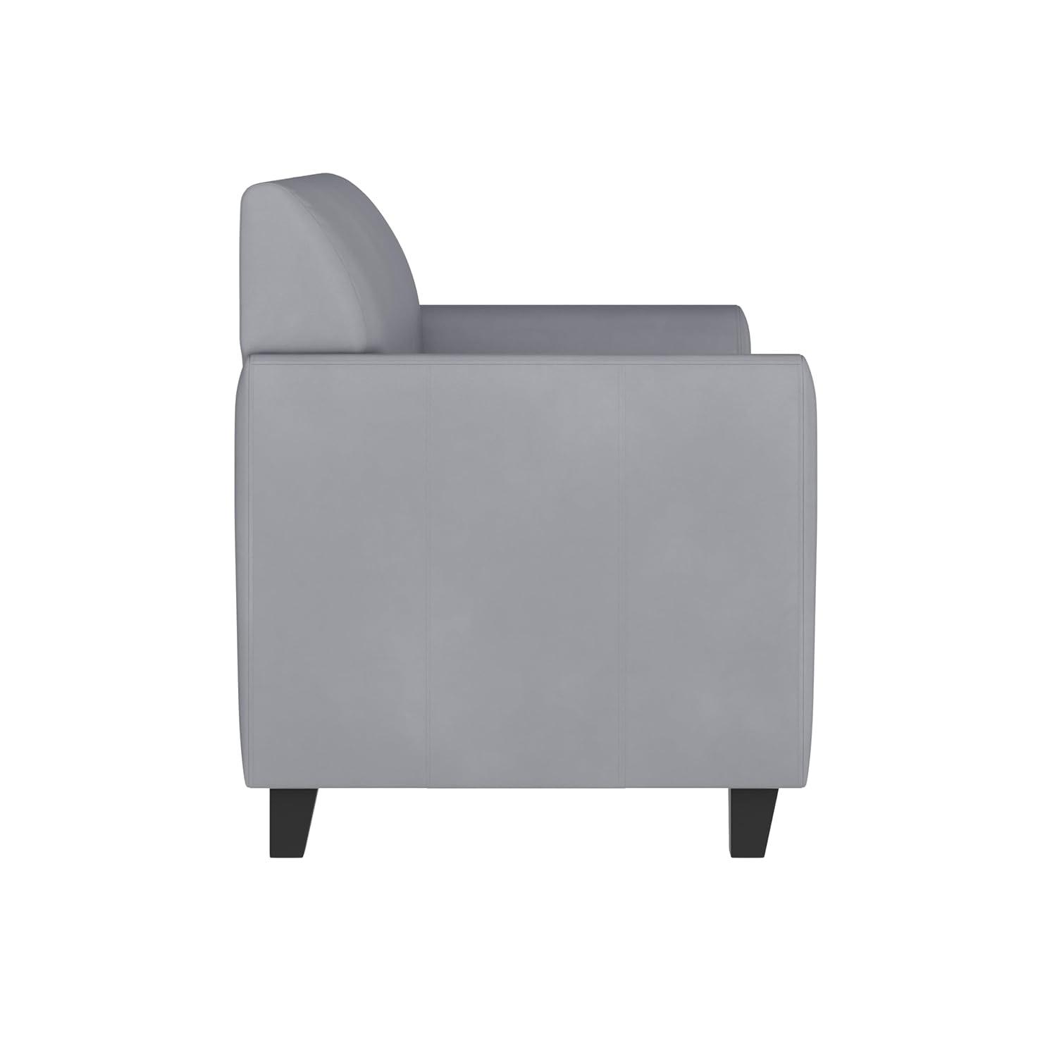 Hercules Junkersfeld 52" Modern LeatherSoft Upholstered Reception Loveseat