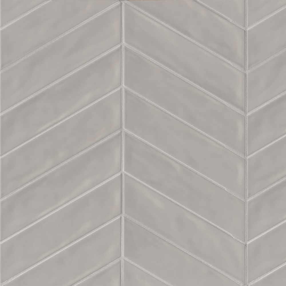 Bedrosians Sorrento Gloss Ceramic Tile 2.5" x 10", Left-Side, Fiore (18-Pack, 3.26 SF)