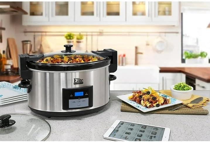 Maxi-Matic Elite Platinum MST-900V 8.5 Quart Stainless Steel Oval Slow Cooker