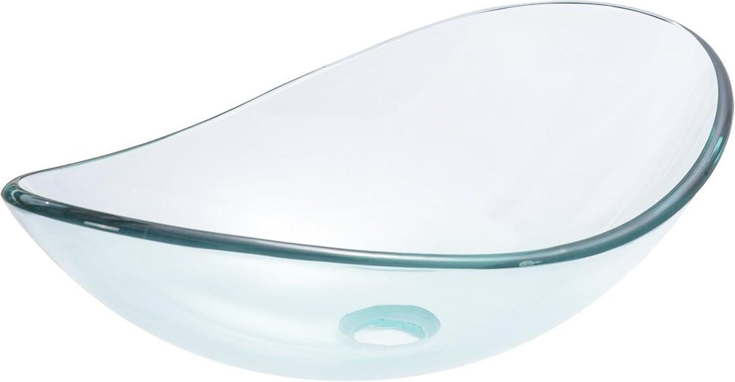 Novatto Glass Oval Bathroom Sink