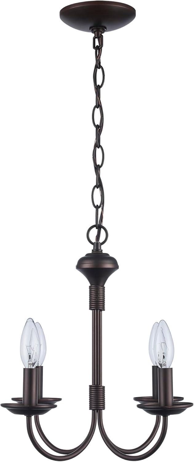 Oil Rubbed Bronze 15" Candle Chandelier