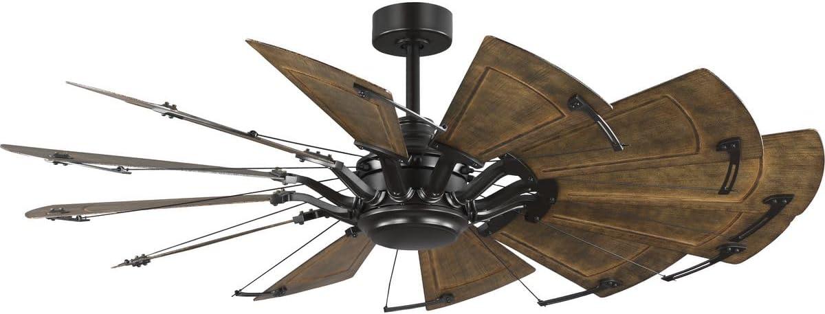 Progress Lighting - Springer II - 12 Blade Ceiling Fan In Farmhouse Style-16.26