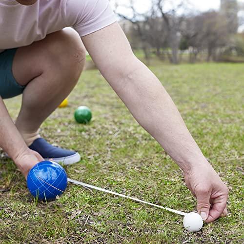 Classic Outdoor 100mm Resin Bocce Ball Set for 4 Players with Durable Carrying Case