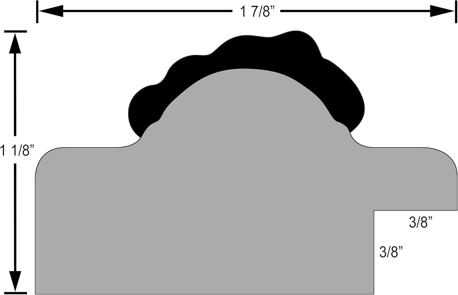 OVALCREST by The OVALCREST Mirror Store Florence Framed Oval Mirror in Rubbed Bronze - Antique Bronze 19x23