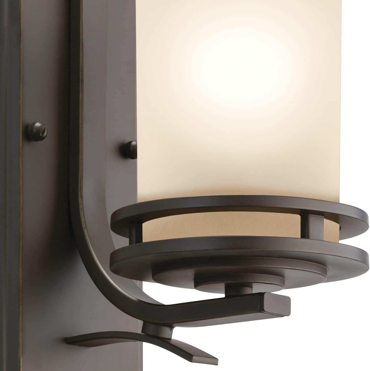 Hendrik Bronze 12" Wall Sconce with Cream Shade