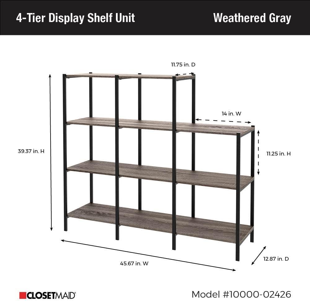 45.67'' W Step Bookcase