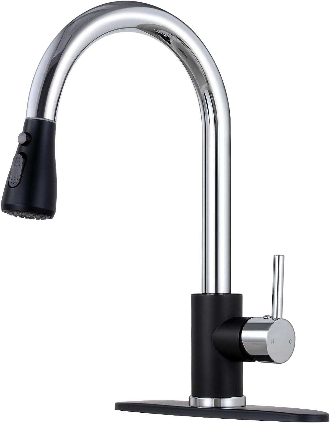 Pull Down Single Handle Kitchen Faucet