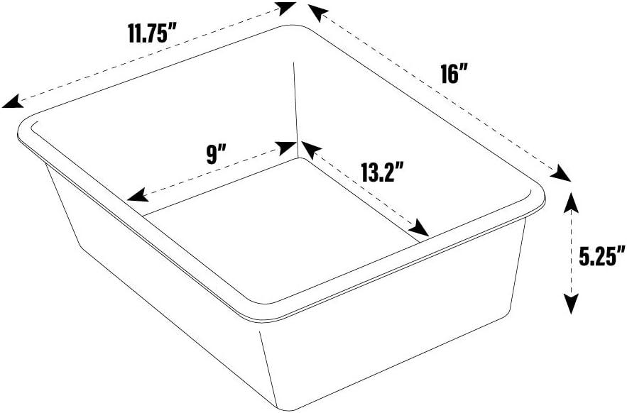 Humble Crew Large Plastic Storage Bins, Set of 4, Primary Colors