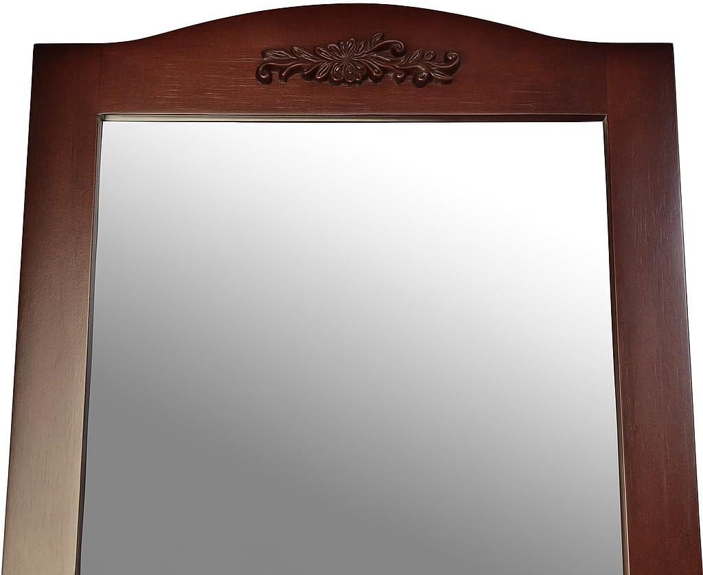 YuraZH Victoria Cheval Mirror, Walnut