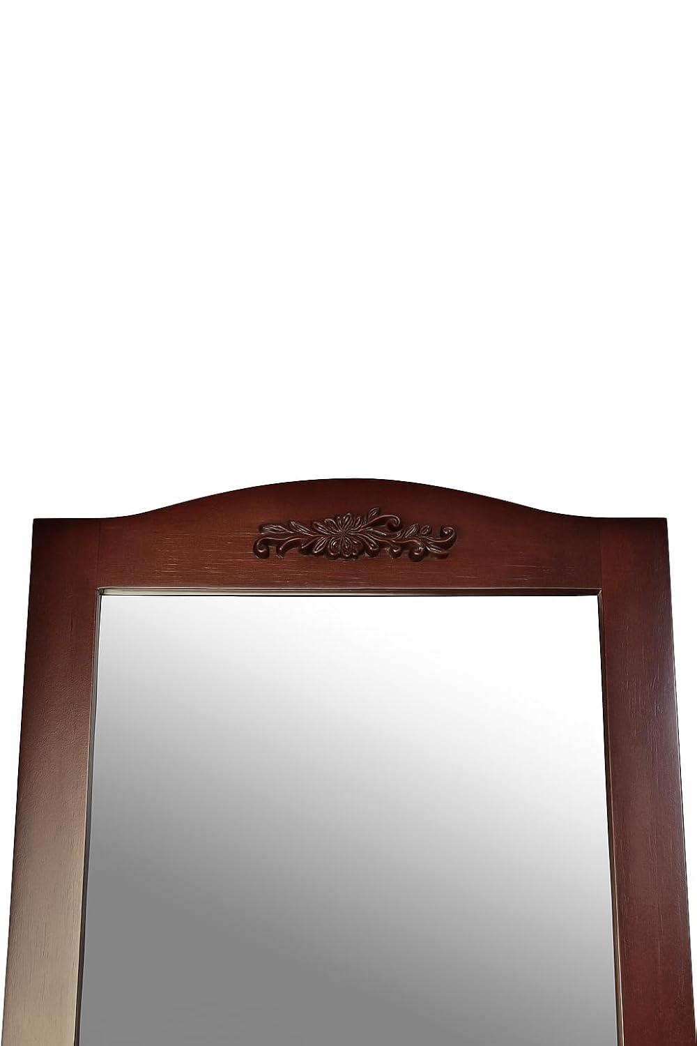 YuraZH Victoria Cheval Mirror, Walnut