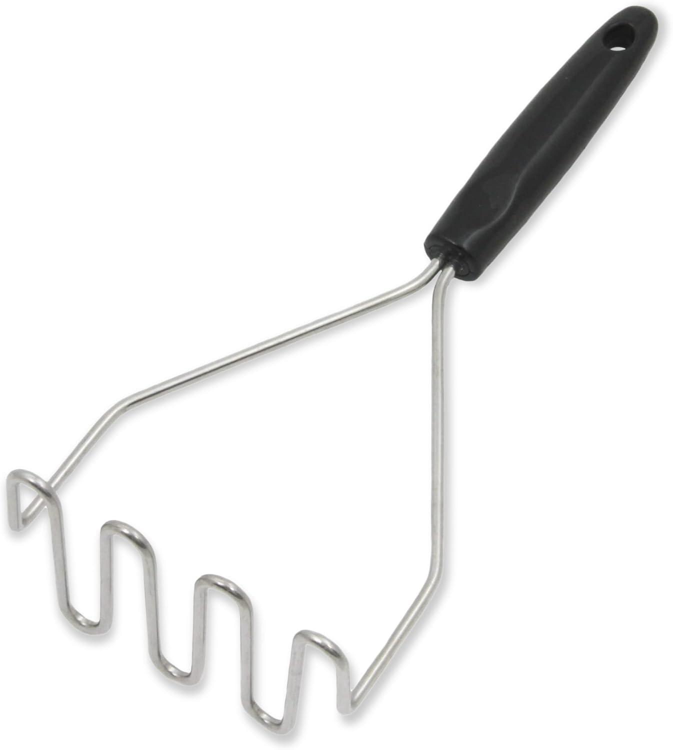 Chef Craft Select Sturdy Masher, 11 inch, Stainless Steel/Black