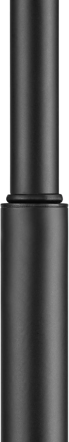 Globe Electric Barden 58" Black Floor Lamp with Dark Gray Velvet Shade Made of Metal Material