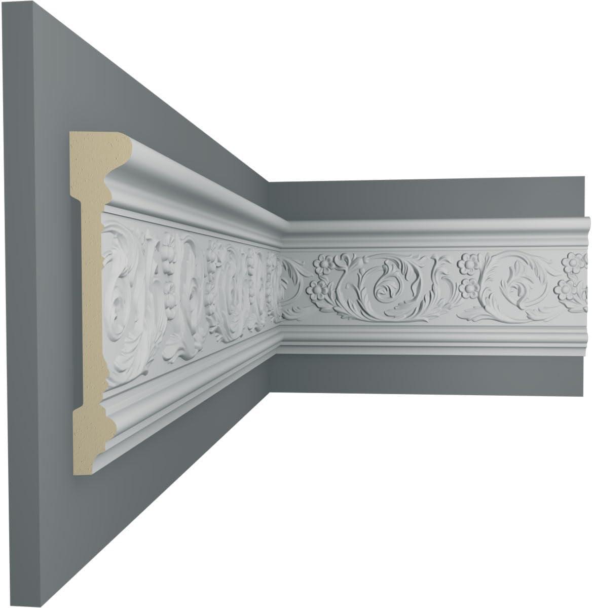 Ekena Millwork 6"H x 1 1/8"P x 94 1/2"L Kinsley Panel Moulding