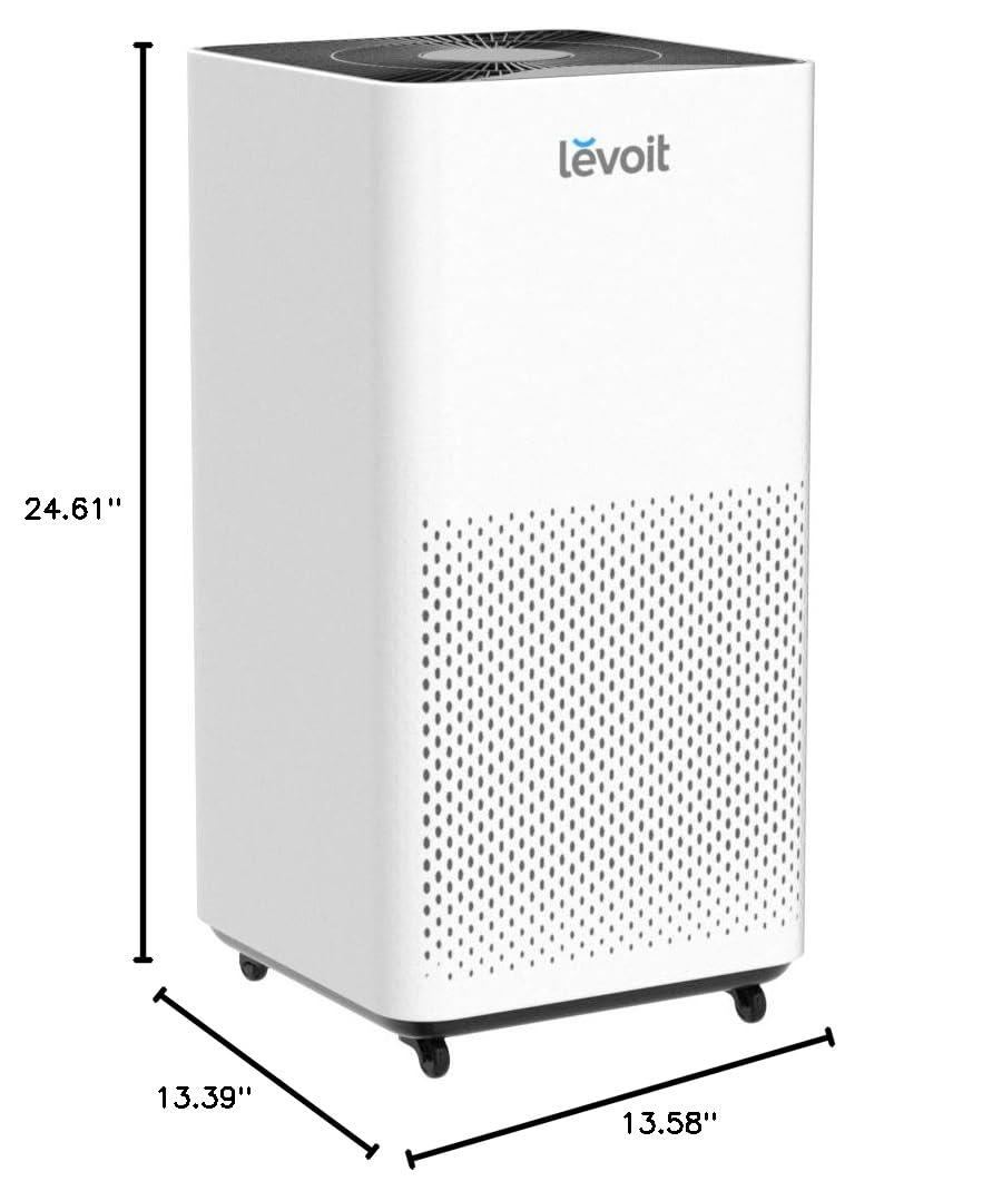 Levoit Air Purifier LV-H135 for Large Rooms, Allergies and Asthma, Smart Auto Mode, 795 ft²,White