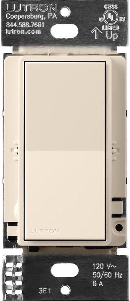 Light Almond Smart Rocker Accessory Switch for LED Dimmers
