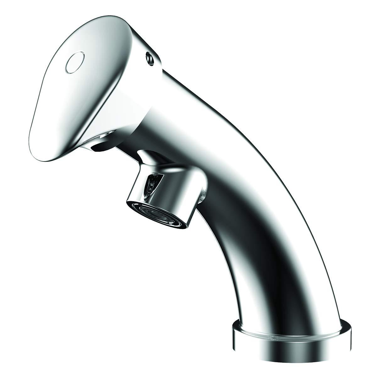Easy-Push Single Hole Bathroom Faucet