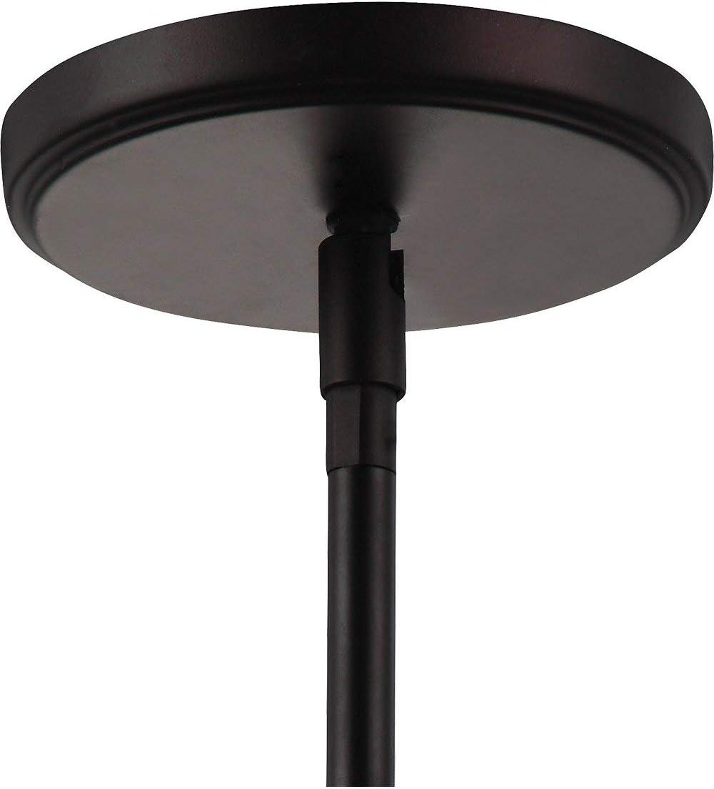 Generation Lighting Harrow 1 -Light Oil Rubbed Bronze Modern/contemporary Clear glass Dome Mini Hanging Pendant light