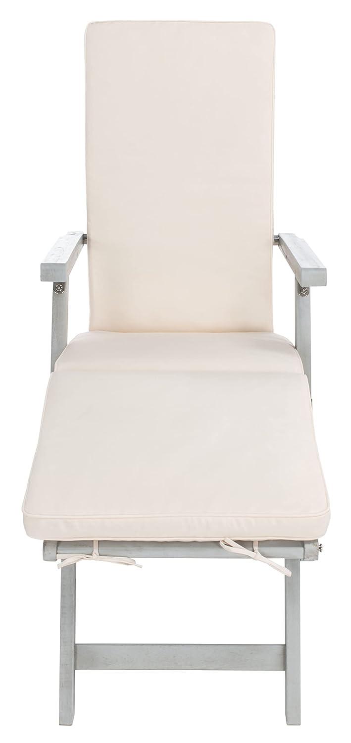 Palmdale Lounge Chair - Outdoor - PAT7015 - Grey/Beige -Safavieh