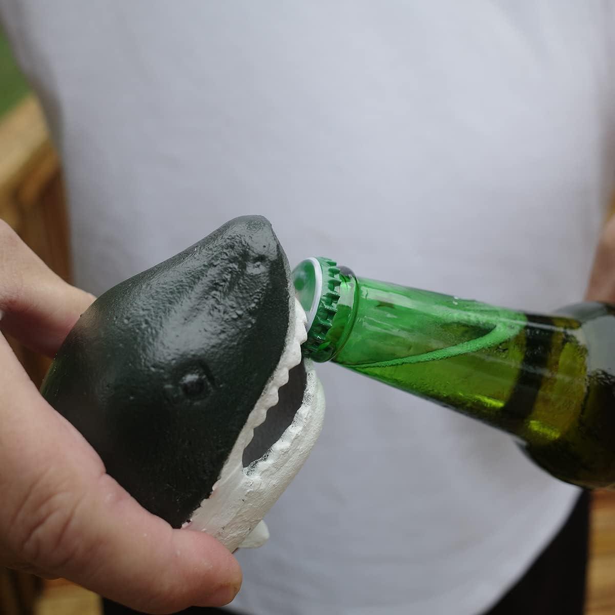 Cast Iron Shark Head Beer Cap Soda/Pop Top Wall Mount Bottle Opener Bar/Pub Tool