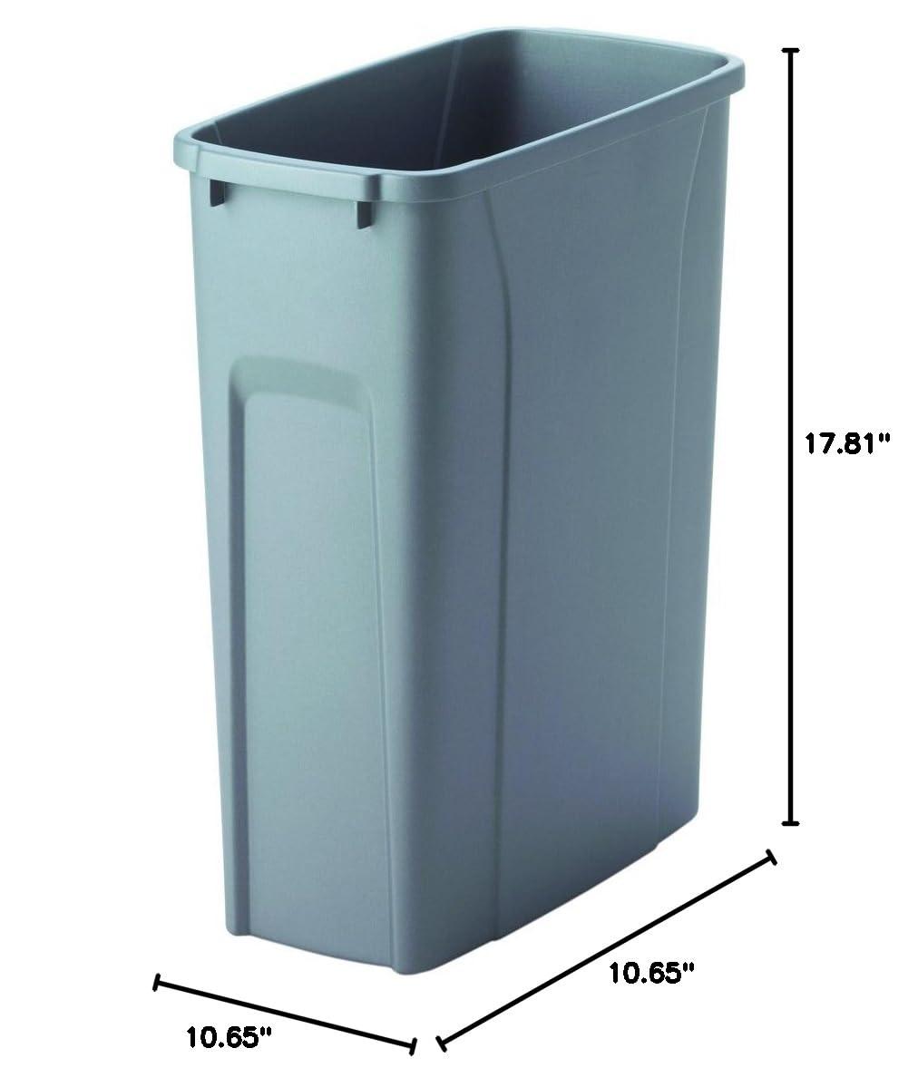 YfulYde QT27PB-PT Replacement Trash Can, 17.81-Inch by 10.65-Inch by 10.65-Inch