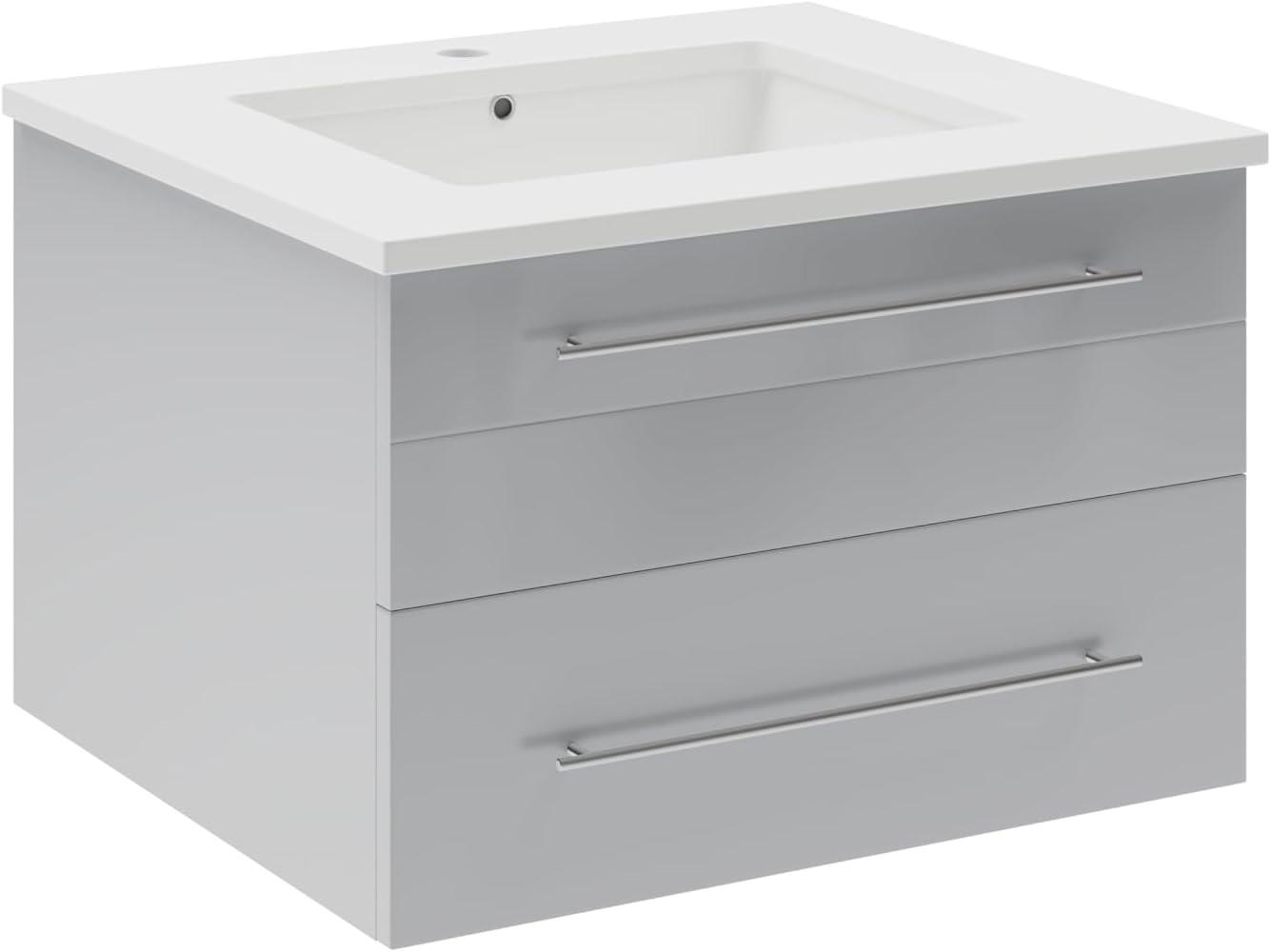 Lucera 24" Wall Mount Modern Single Sink Bathroom Vanity with Top and Undermount Sink