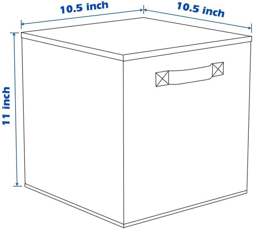 ShellKingdom Storage Bins, Foldable Fabric Storage Cubes And Cloth Storage Organizer Drawer For Closet And Toys Storage, 2 Pack (Black)